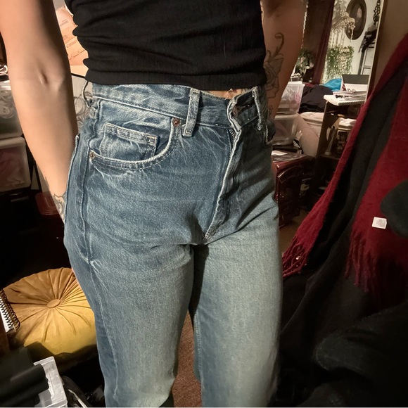 Zara high waisted straight leg baggy jeans - Picture 6 of 7